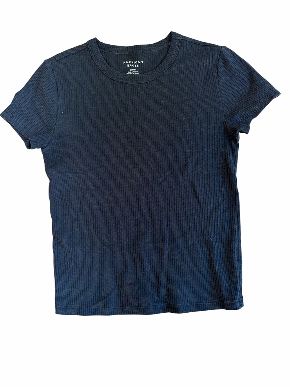 American Eagle Ribbed Black short sleeve tshirt Women’s small